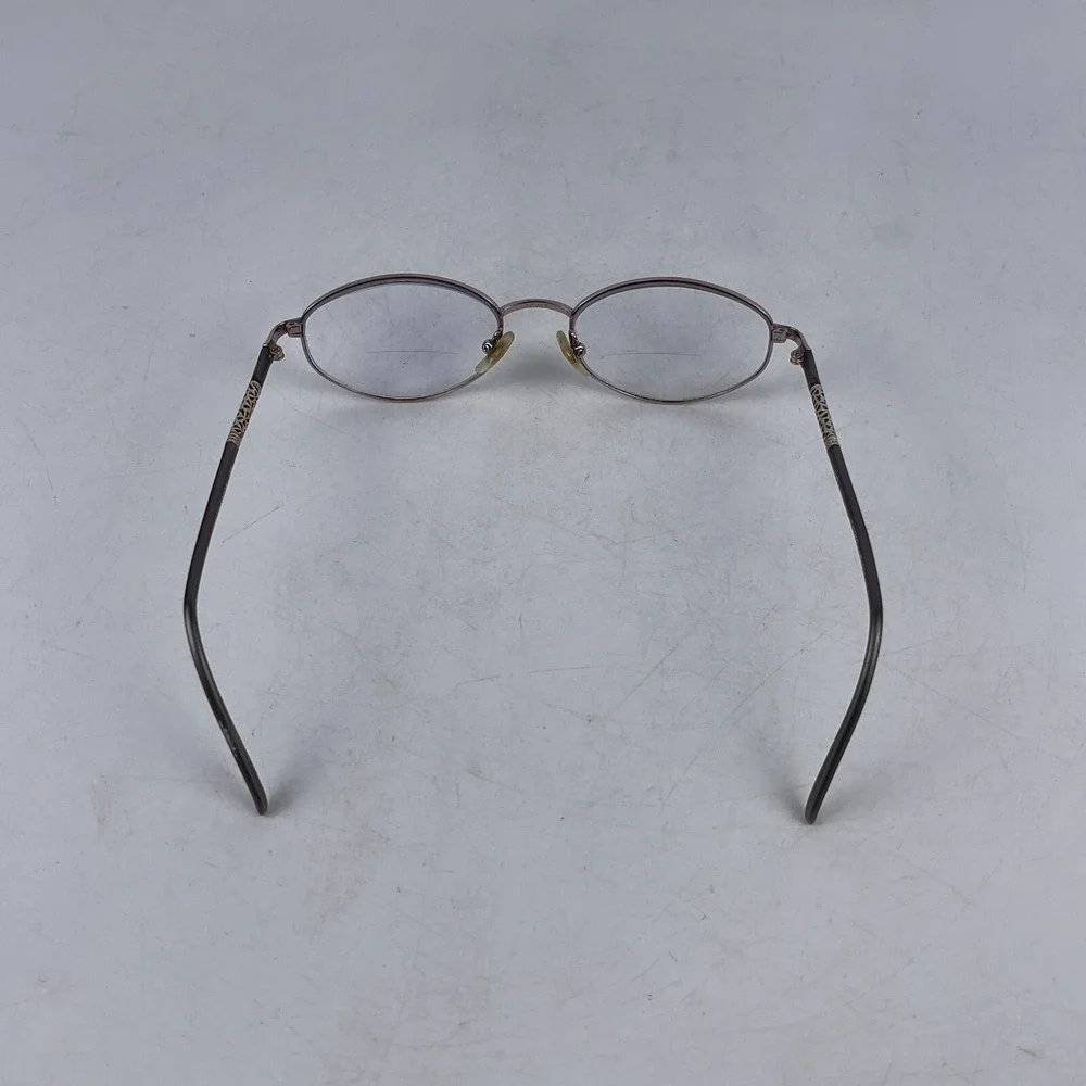 Seiko Womens Eyeglasses Frame Black Silver Metal‎ Oval Full Rim 52-18-135